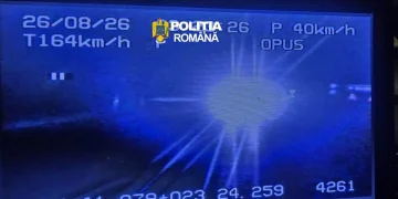 Proaspăt șofer, 18 ani, a și rămas fără permis. 164 km/h printr-o localitate maramureșeană