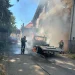 Incendiu la o autoutilitară în Târgu Mureș. Un bărbat a ajuns la spital, iar flăcările au afectat și o locuință