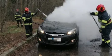 Incendiu auto într-o parcare subterană de pe strada Vaida Voievod din Cluj-Napoca