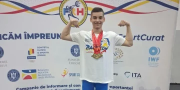 Campioni pentru Brașov. Daniel Lupeș Jr., triplu campion național la haltere. Performanță construită într-o familie dedicată sportului