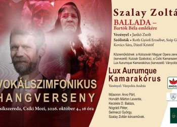 Bartók és Kallós emlékére mutatnak be új vokális-szimfonikus művet Csíkszeredában