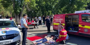 „Rolling Day” Marghita. Bicicliști și motocicliști, instruiți de pompieri să acorde primul ajutor în caz de accidente