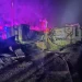 Noapte de foc la Sălicea. Casă înghițită de flăcări