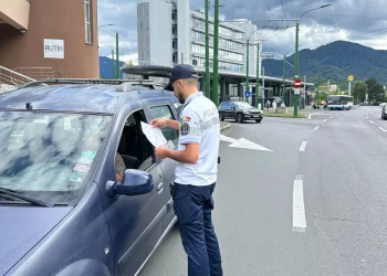 Zeci de amenzi pentru viteză. Acțiune tip „BLITZ” a Poliției Brașov pe bulevardul Saturn