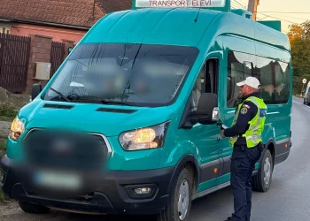 Siguranța elevilor în atenția polițiștilor rutieri din Mureș. Verificări în trafic și controale la microbuzele școlare