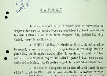 Securitatea vs. iubire la Sângeorz-Băi. Cazul Anitei Nicoleta