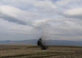 FOTO Muniție rămasă neexplodată, distrusă controlat de pirotehniștii ISU Alba