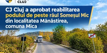 CJ Cluj a aprobat reabilitarea podului de peste râul Someșul Mic din Mănăstirea