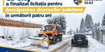 Cine va deszăpezi drumurile județului Cluj în următorii 4 ani