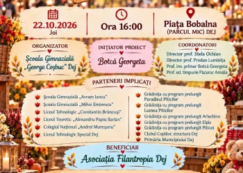 „Toamna Solidarității”, târg caritabil la Dej. Școli și grădinițe își dau mâna pentru Asociația Filantropia