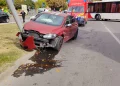 2 mașini implicate într-un accident pe strada Decebal din Alba Iulia