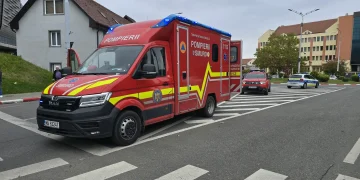 Femeie lovită de o mașină pe strada Octavian Goga din Sibiu