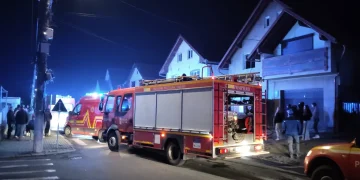 FOTO Tragedie la Tălmaciu. Doi copii de 2 și 4 ani au murit în urma unui incendiu