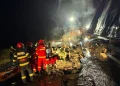 Accident rutier în Saschiz, pe E60. Autocamion și autoturism implicate, trafic blocat