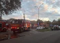Incendiu devastator în Târgu Mureș. Două case cuprinse de flăcări violente pe o suprafață de 400 mp